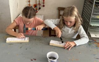 VS Pinkafeld, Werken 3.Klassen, Namensschild aus Holz