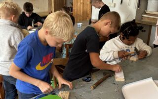 VS Pinkafeld, Werken 3.Klassen, Namensschild aus Holz