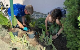 VS Pinkafeld, Beitrag 6. FÖK, Blumen setzen